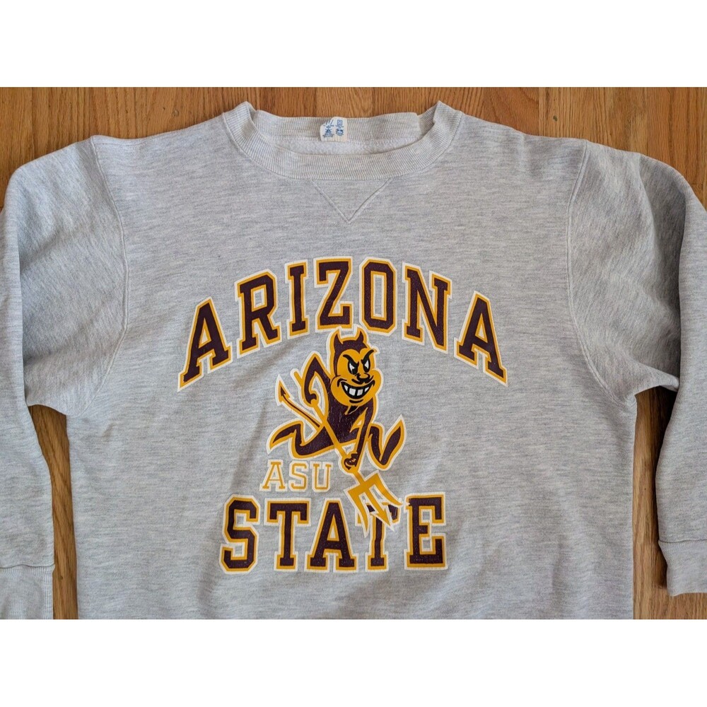 Vintage 90’s Arizona State Sun Devils Champion Sweatshirt Large Crewneck USA - Picture 3 of 9